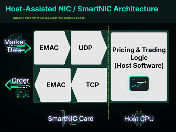 SmartNIC / Host-Assisted System diagram